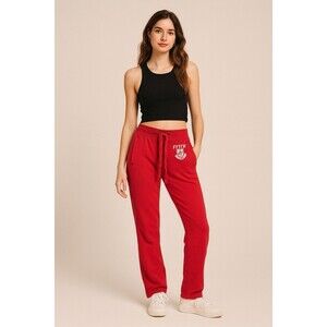 Abercrombie‎ & Fitch Sweatpants XS Red Y2K 2000s Vintage Logo Joggers A&F